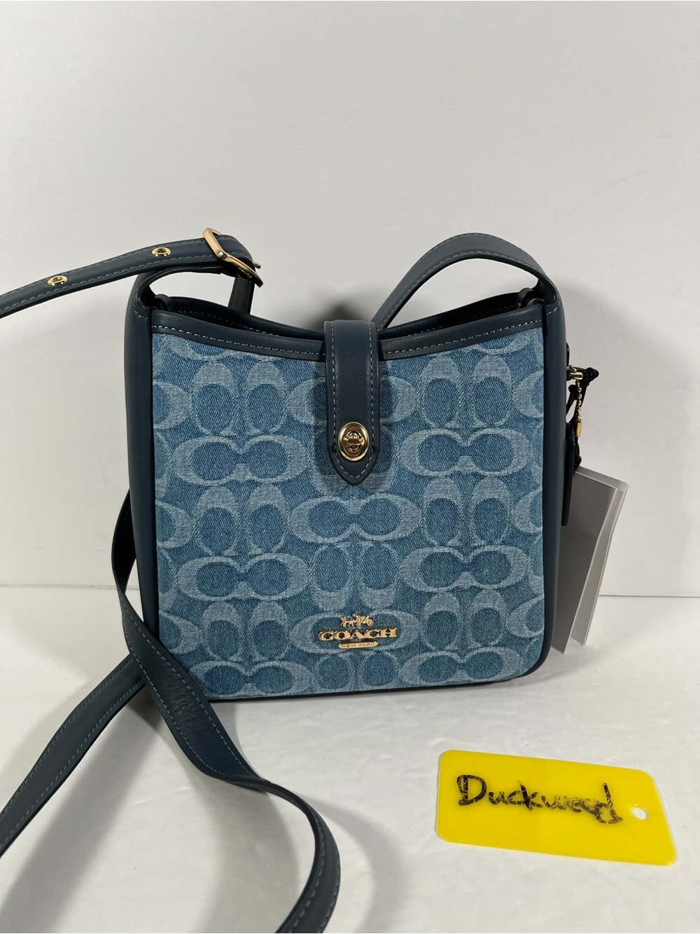 Coach Hadley Mini Crossbody Bag In Signature Denim NWT